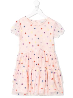 Stella McCartney Kids платье из тюля с вышивкой