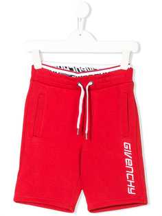 Givenchy Kids шорты с вышитым логотипом