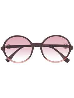 Fendi Eyewear солнцезащитные очки в массивной круглой оправе