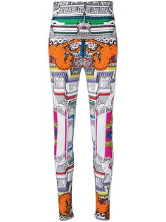 Versace леггинсы Harlequin с принтом