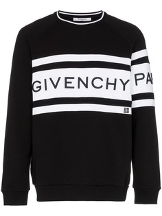 Givenchy свитер с круглым вырезом и большим логотипом