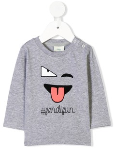 Fendi Kids футболка Fendi Fun с длинными рукавами