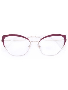 Miu Miu Eyewear очки в оправе формы кошачий глаз