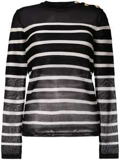 Balmain джемпер в полоску