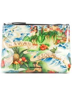 Dsquared2 клатч с гавайским принтом