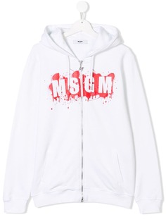 Msgm Kids толстовка с капюшоном