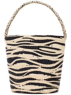 Sensi Studio сумка-ведро с зебровой расцветкой