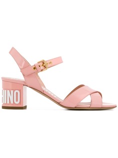 Moschino босоножки на массивном каблуке