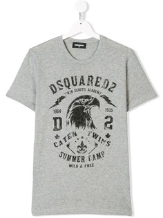 Dsquared2 Kids футболка с логотипом и принтом орла
