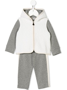 Moncler Kids спортивный костюм с флисовыми панелями