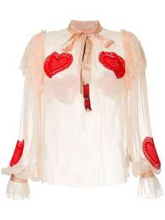 Dolce & Gabbana блузка с вышивкой