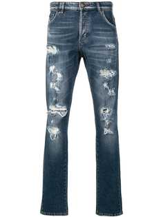 Philipp Plein джинсы с прорехами