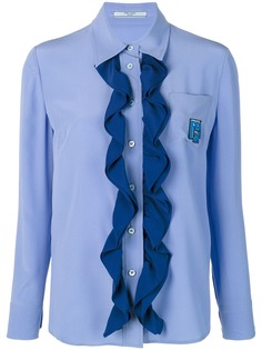 Prada рубашка с рюшами