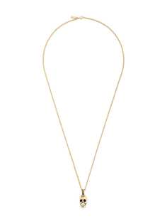 Nialaya Jewelry колье с кулоном в форме черепа
