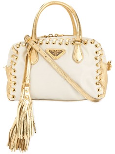 Prada Pre-Owned сумка-тоут со шнуровкой и кисточками