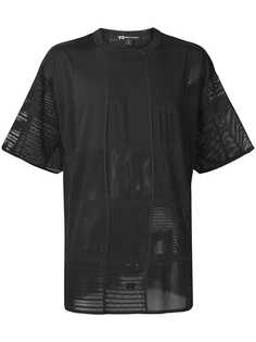 Y-3 рубашка с сетчатыми вставками