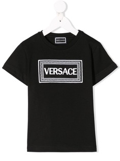 Young Versace топ с принтом логотипа