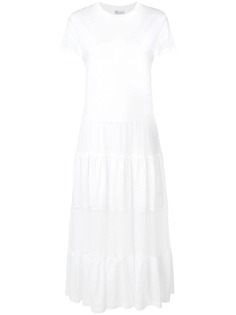 Red Valentino ярусное платье-футболка