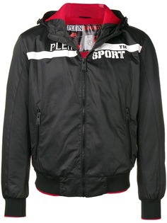 Plein Sport куртка с капюшоном и логотипом