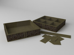 Короб для обуви, на 6 ячеек, 56х52х12 см Co Fre T