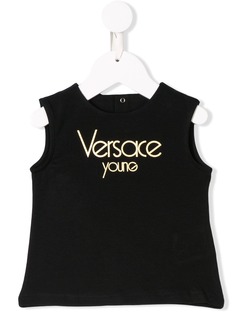 Young Versace топ с принтом логотипа
