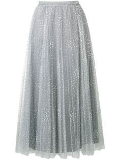 Red Valentino юбка из тюля в горох