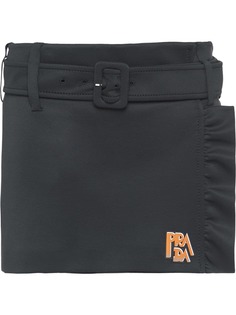 Prada мини-юбка с оборками