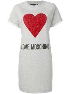 Love Moschino платье-футболка с принтом