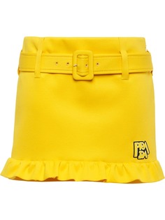 Prada юбка мини с оборками