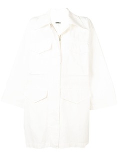 Mm6 Maison Margiela куртка-рубашка в стиле оверсайз