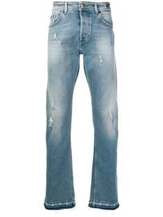 Versace Jeans состаренные прямые джинсы