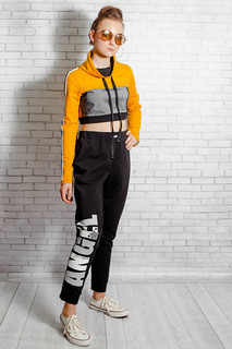 Брюки для девочки из футера 2-х нитка Nota Bene