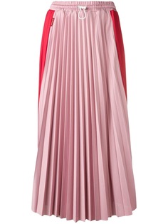 Moncler двухцветная плиссированная юбка