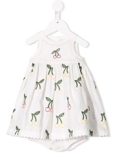 Stella McCartney Kids платье с вышитыми вишнями