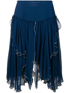 See by Chloé асимметричная многослойная юбка