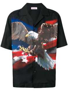 Palm Angels рубашка с принтом орла
