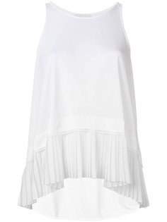 Dondup топ с плиссировкой на подоле