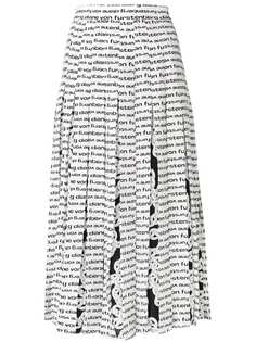 DVF Diane von Furstenberg плиссированная юбка с принтом