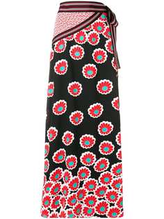 Diane von Furstenberg юбка с цветочным принтом