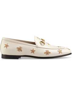 Gucci лоферы Jordaan с вышивкой