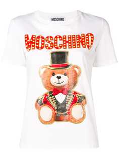 Moschino футболка с принтом медведя