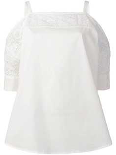 Blugirl блузка с кружевными панелями