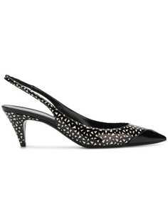 Saint Laurent туфли-лодочки Charlotte с ремешком на пятке