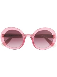 Miu Miu Eyewear массивные солнцезащитные очки с блестками