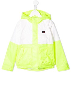 Tommy Hilfiger Junior двухцветная куртка с капюшоном