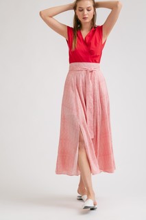 Юбка а-силуэта в полоску Emka