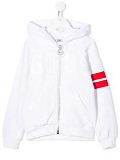 Gcds Kids толстовка с капюшоном и полосками