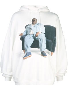 R13 толстовка в стиле оверсайз с капюшоном