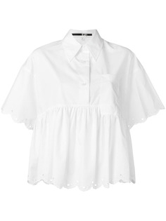 McQ Alexander McQueen расклешенная блузка
