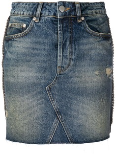 Victoria Victoria Beckham джинсовая юбка с цепочной отделкой